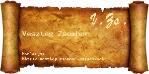 Veszteg Zsombor névjegykártya